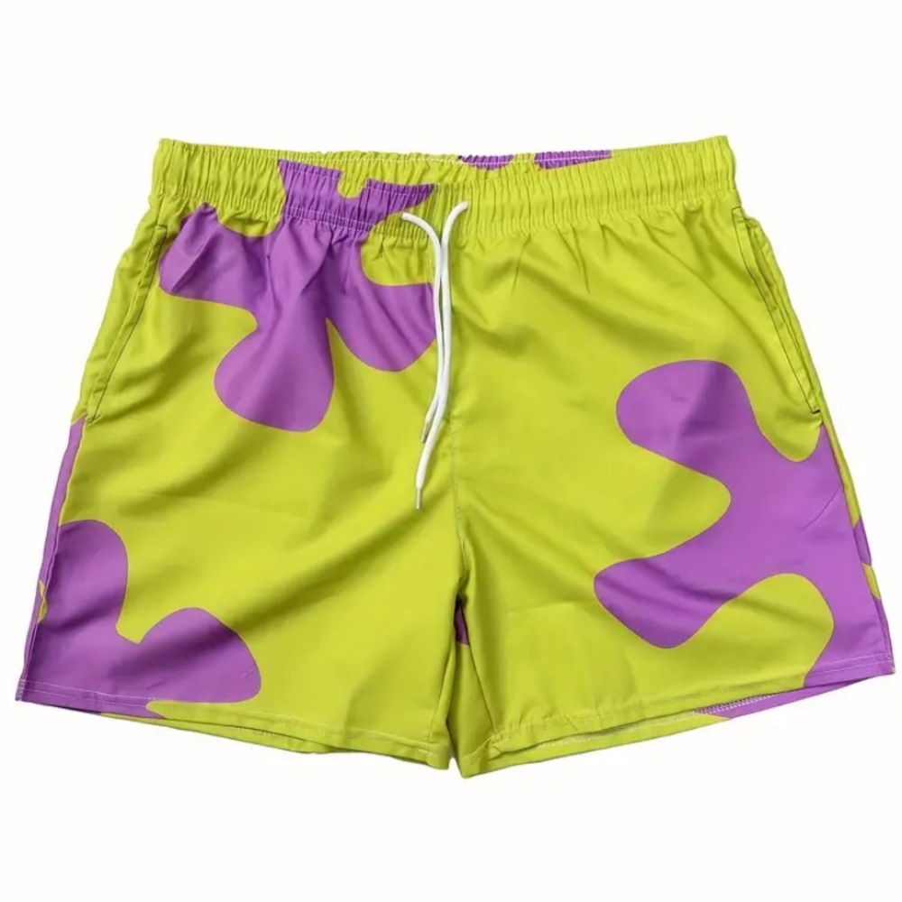 NEW Mens XXL 5.5in Board Shorts Swim Trunks with Pockets Patrick Star SpongeBob